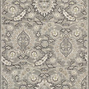3' x 5' Grey UV Treated Polypropylene Area Rug