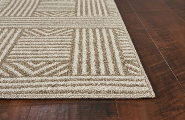 3' x 5' Beige UV Treated Polypropylene Area Rug - Image 4