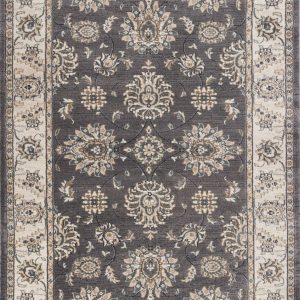 3' x 5' Grey or Ivory Polypropylene Area Rug