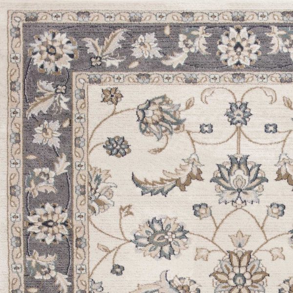 3' x 5' Ivory or Grey Polypropylene Area Rug - Image 3