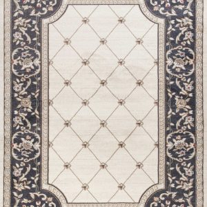 3' x 5' Ivory or Grey Polypropylene Area Rug