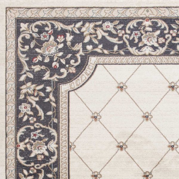 3' x 5' Ivory or Grey Polypropylene Area Rug - Image 3