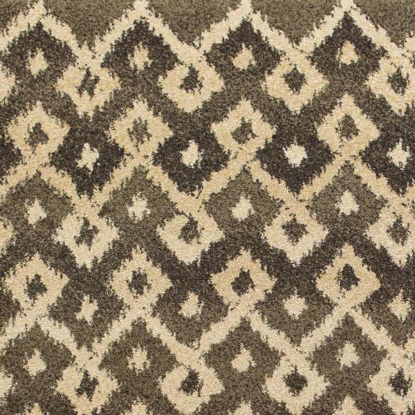 2'7 x 4'11 Polypropylene Smoke Sand Area Rug - Image 3