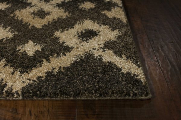 2'7 x 4'11 Polypropylene Smoke Sand Area Rug - Image 4