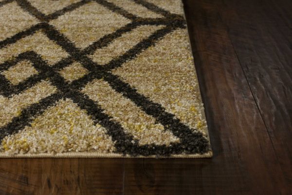 2'7 x 4'11 Polypropylene Brown Area Rug - Image 4