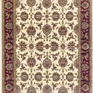 2' x 8' Ivory or Red Classic Bordered Runner Rug