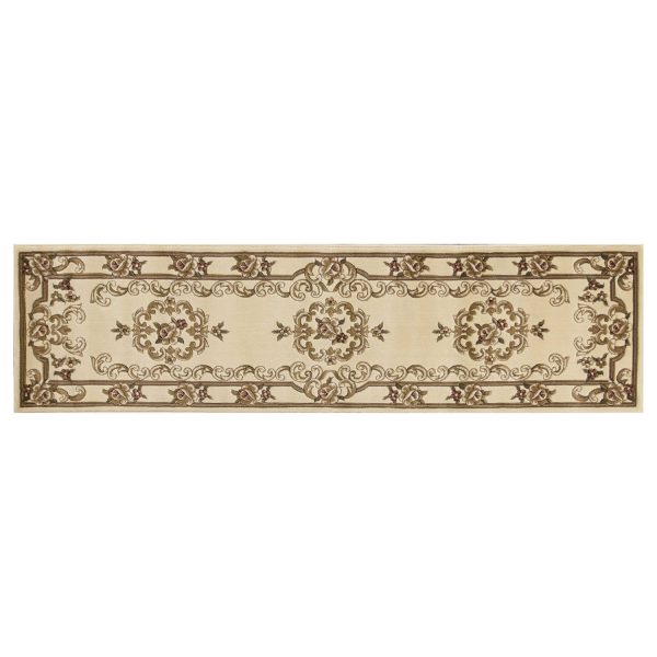 2' x 8' Ivory Medallion Runner Rug - Image 2