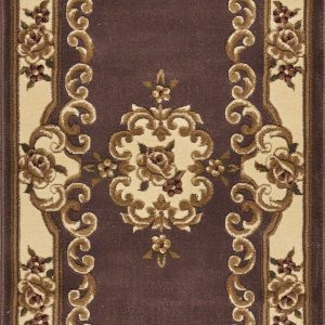 2' x 8' Plum or Ivory Medallion Runner Rug