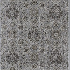 2' x 7' Silver Ancient Viscose Runner Rug