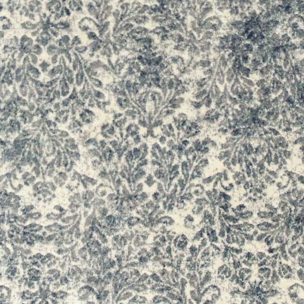 2' x 7' Ivory or Blue Ancient Viscose Runner Rug - Image 3
