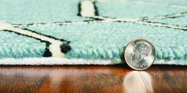 3' x 5' Spa Trellis and Diamond UV Treated Area Rug - Image 4