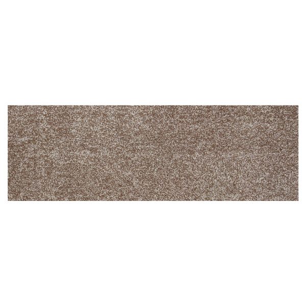 8' Beige Heather Plain Runner Rug - Image 2