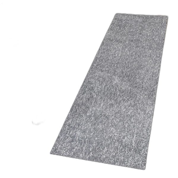 8' Grey Heather Plain Runner Rug - Image 5