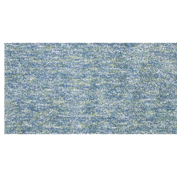 8' Seafoam Heather Indoor Shag Runner Rug - Image 2
