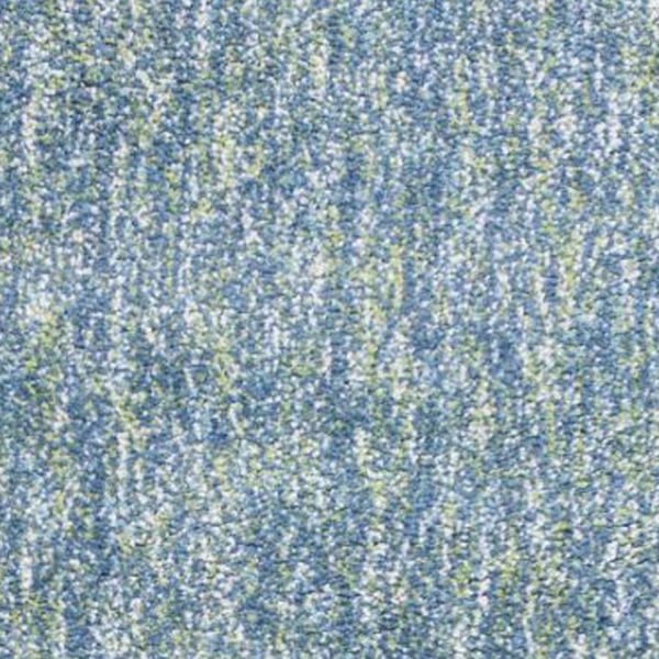 8' Seafoam Heather Indoor Shag Runner Rug - Image 3