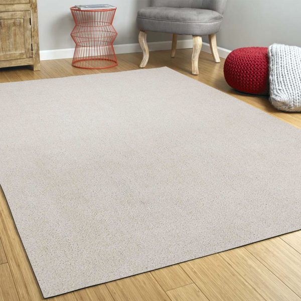 8' Ivory Indoor Shag Runner Rug - Image 4