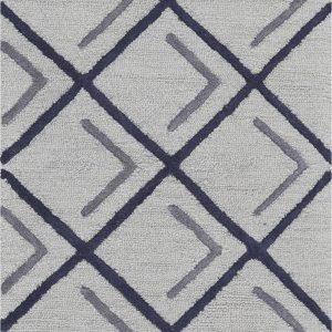 2'3 x 7'6 Runner Wool Iron Smoke Area Rug