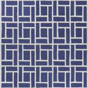 3'3 x 5'3 Wool Indigo Area Rug