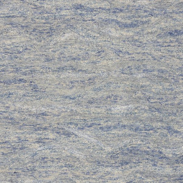 3'x5' Ocean Blue Hand Tufted Abstract Indoor Area Rug - Image 3