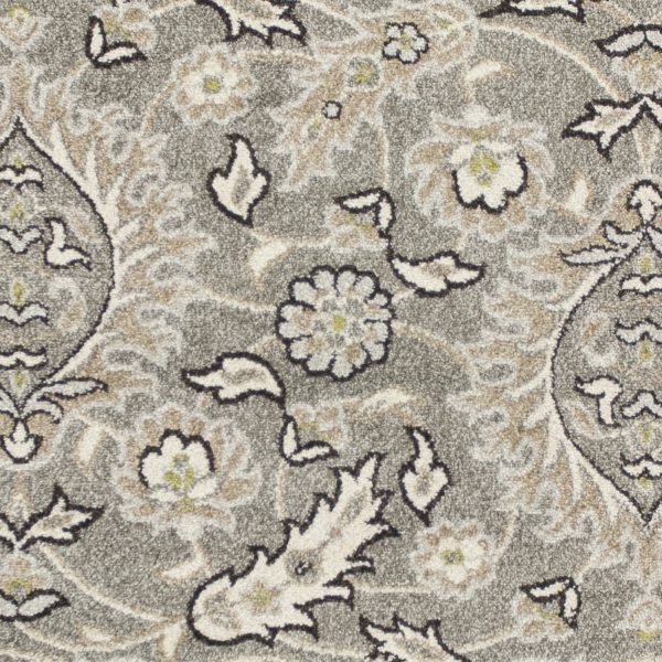 5' x 8' Grey Medallion UV Treated Area Rug - Image 2