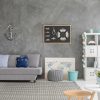 3'x5'  Ivory Grey Hand Woven Houndstooth With Braided Fringe Indoor Area Rug - Image 5