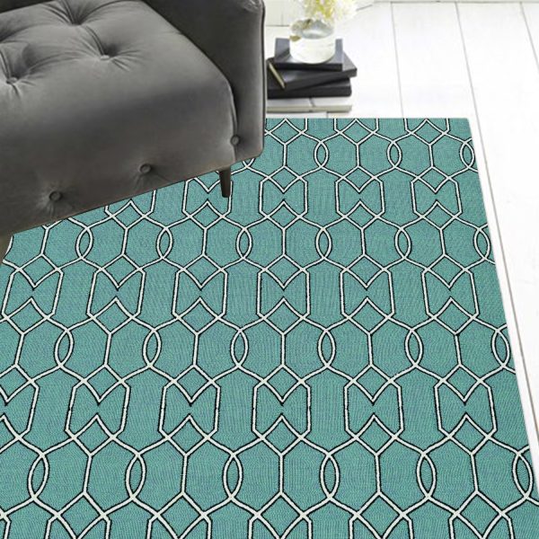 7' Square   UV treated Polypropylene Spa Area Rug - Image 3