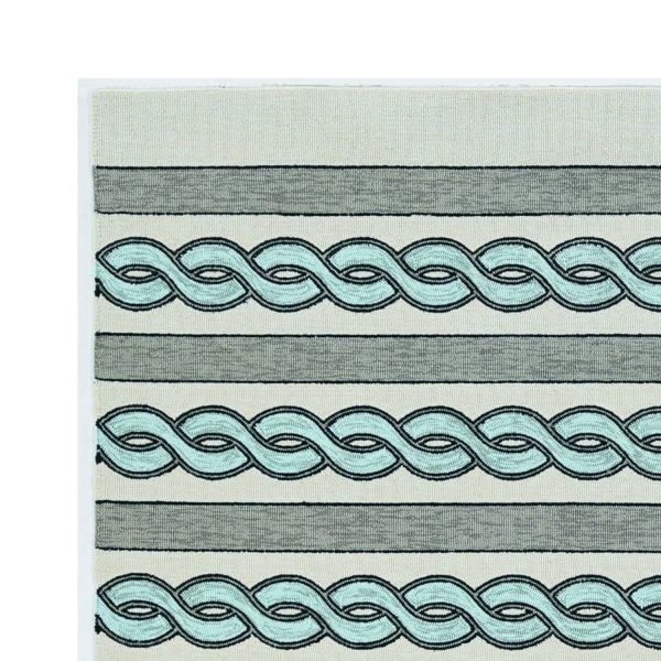 7' Square   UV treated Polypropylene Ivory or Spa Area Rug - Image 2