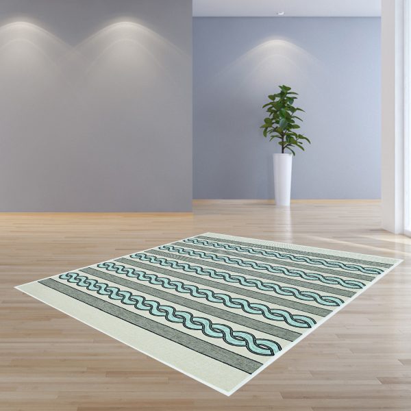7' Square   UV treated Polypropylene Ivory or Spa Area Rug - Image 4