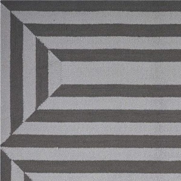 7' Square   UV treated Polypropylene Charcoal Area Rug - Image 2