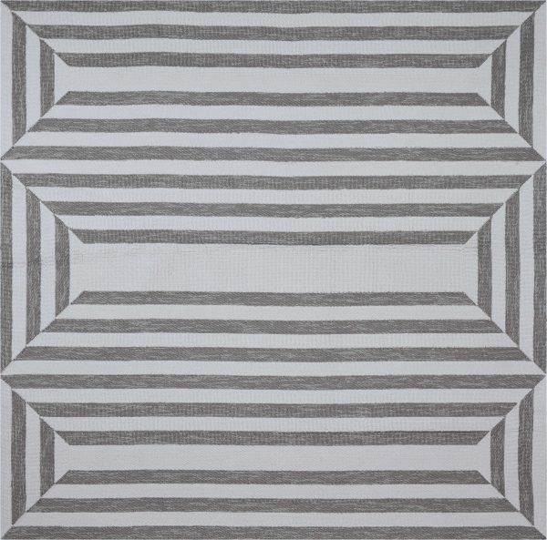 7' Square   UV treated Polypropylene Oatmeal Area Rug