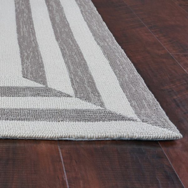 7' Square   UV treated Polypropylene Oatmeal Area Rug - Image 3