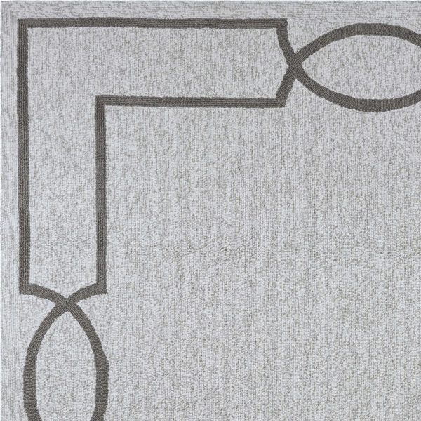7' Square   UV treated Polypropylene Oatmeal Area Rug - Image 2