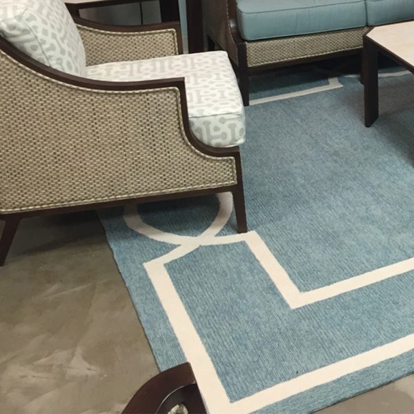 7' Square   UV treated Polypropylene Spa Area Rug - Image 4