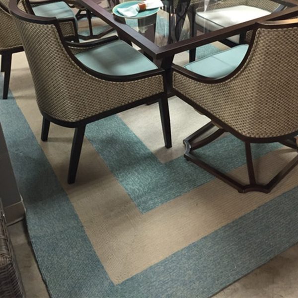 7' Square   UV treated Polypropylene Spa Area Rug - Image 3