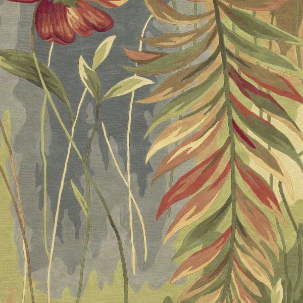 5' Round  Wool Multicol or  Area Rug - Image 3