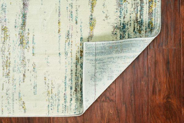 7'3 x 8'11 Polypropylene Ivory Area Rug - Image 2