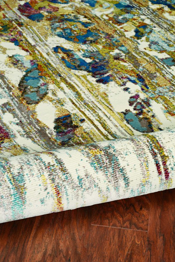 7'3 x 8'11 Polypropylene Ivory Area Rug - Image 3