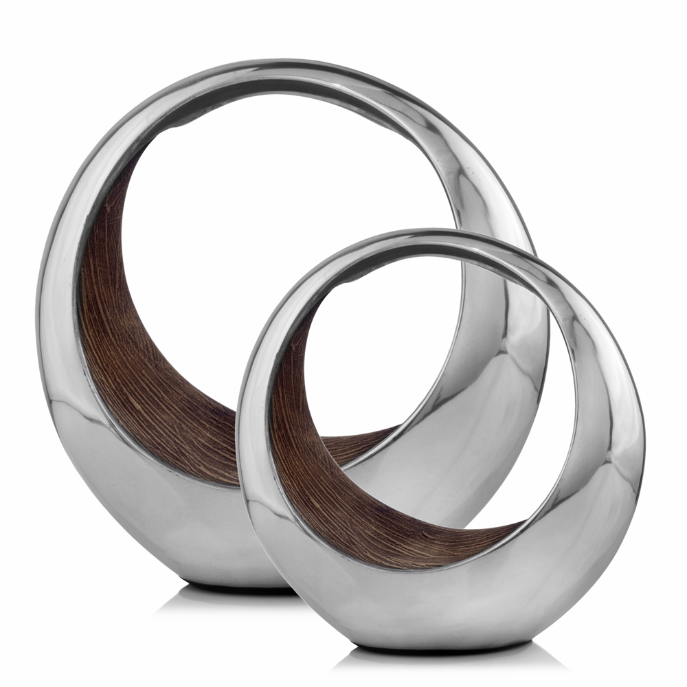 7" x 11" Two tone Brown Bronze Small Ring Bowl
