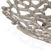 Modern Raw Silver Coral Centerpiece Plate - Image 3