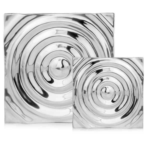 1.5" x 19.5" x 19.5" Buffed Large Rippled Wall Tile - Image 2
