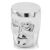 13" x 13" x 18" Silver Aluminum Face Stool - Image 3