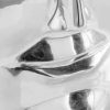 13" x 13" x 18" Silver Aluminum Face Stool - Image 4
