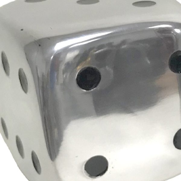 6" x 6" x 6" Buffed Decorative Dice Set of 2 - Image 5