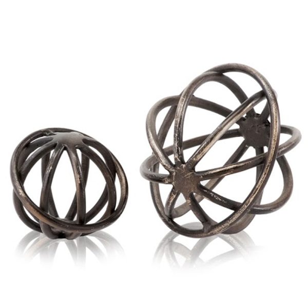 8" x 8" x 7" Bronze Large Sphere - Image 4