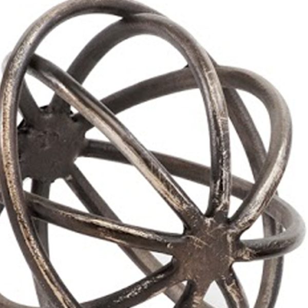 8" x 8" x 7" Bronze Large Sphere - Image 5