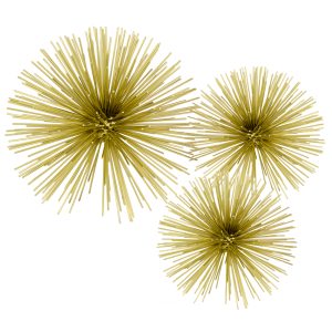 8'Antique Gold Finish Urchin Medium Sphere