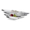 20" Contempo Shiny Silver Short Boat Tray - Image 3