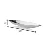 20" Contempo Shiny Silver Short Boat Tray - Image 4