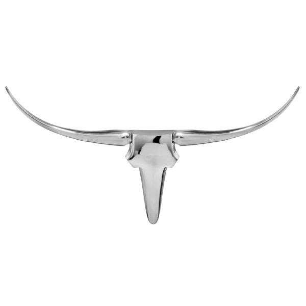 4" x 47" x 26" Buffe Extra Large Long Horn Wall Bust - Image 2