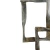 4" x 7" x 25.5" Bronze and Red Patina Cuadrado Tall Squares Sculpture - Image 5